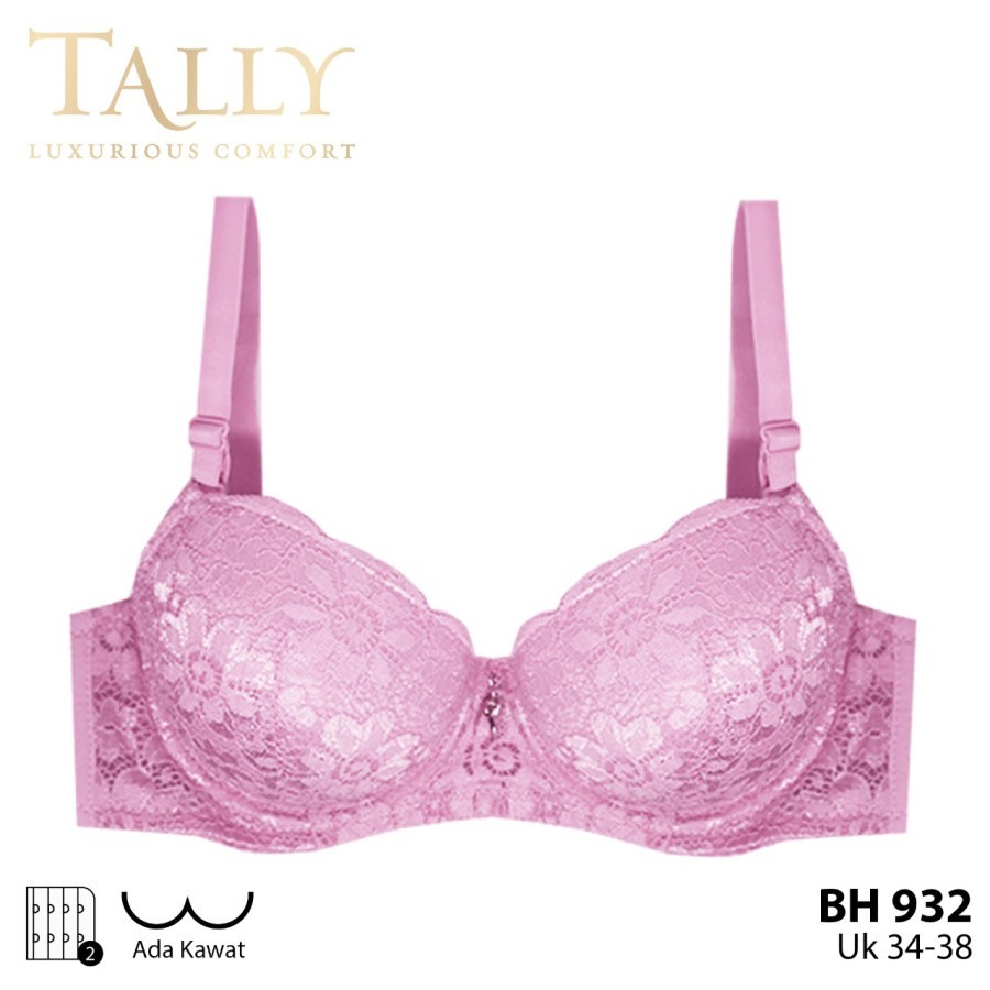 TALLY 932 Bh Harian Ada Kawat Busa Tipis Nyaman Dipakai Bra Underwear