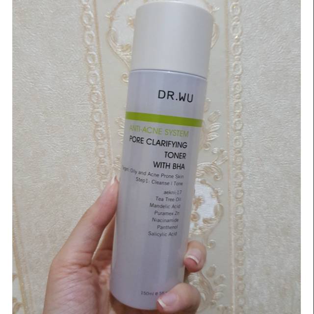 dr wu pore clarifying toner with bha