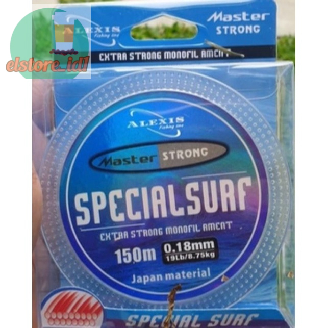 Senar Pancing SPECIAL SURF 150 meter Master Strong diameter kecil kekuatan besar putih clear bening