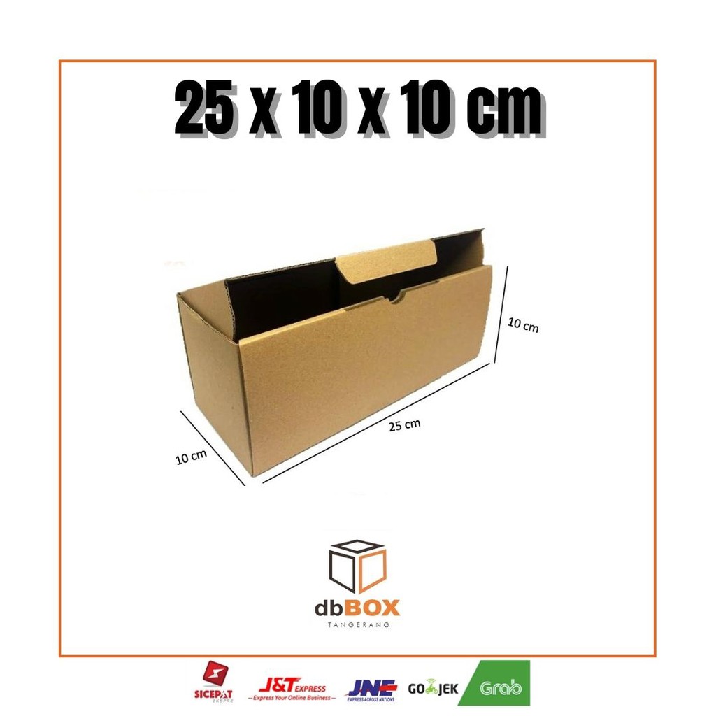

Kardus 25x10x10 cm | Box Die Cut dan Easy Usage | Box Tumbler | Box Aksesoris | Box Snack