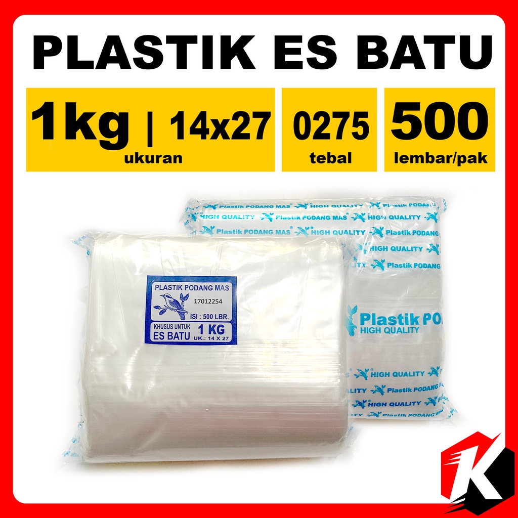 Plastik es batu 14 x 27 isi 500 Lembar