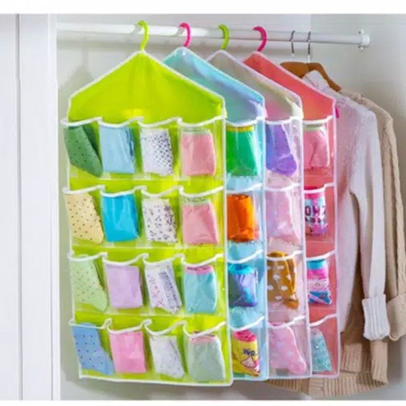 Gantungan kaos kaki underware organizer multifungsi pouch korean