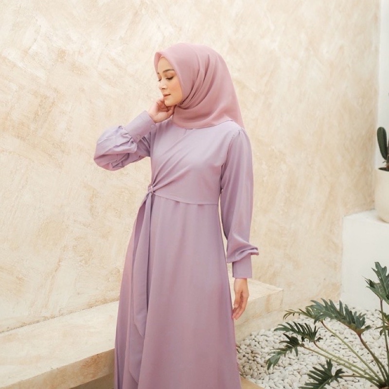 Dress RAYA - Dress Muslim Wanita - Gamis Muslim Wanita - Long Dress Muslim - Baju Muslim Wanita - Dress Kondangan - Dress Party