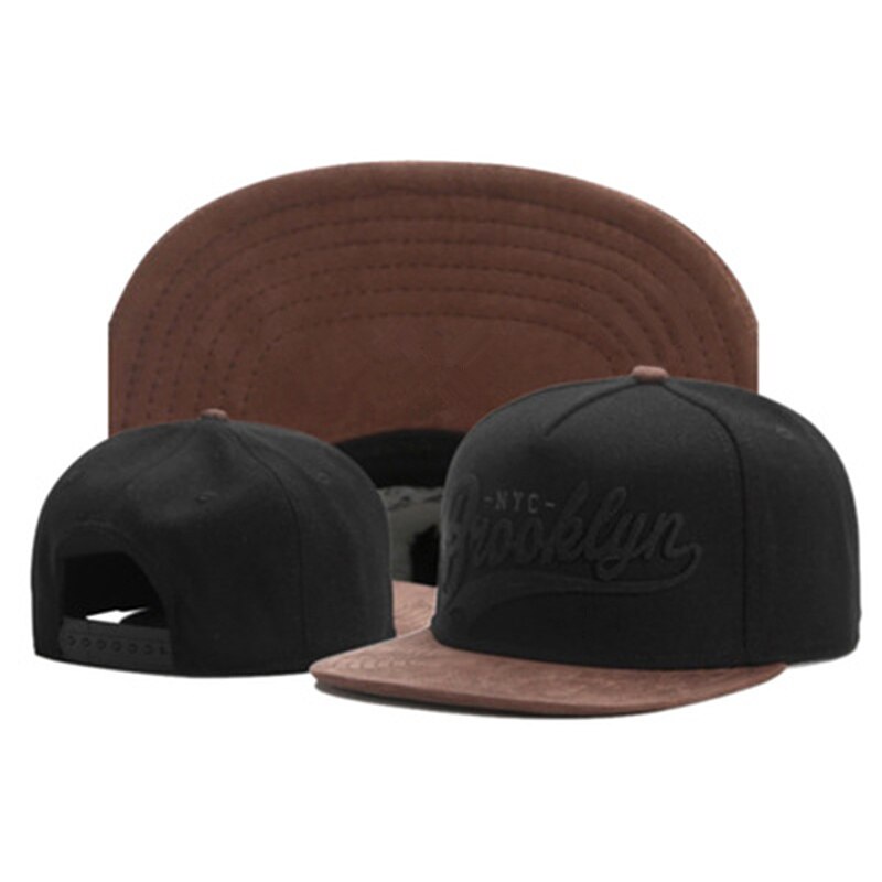 Brooklyn Topi Polos Kualitas Tinggi Topi untuk Pria Fashion Dapat Disesuaikan Hip Hop Snapback Topi untuk Wanita Kasual Pasangan Topi Bisbol