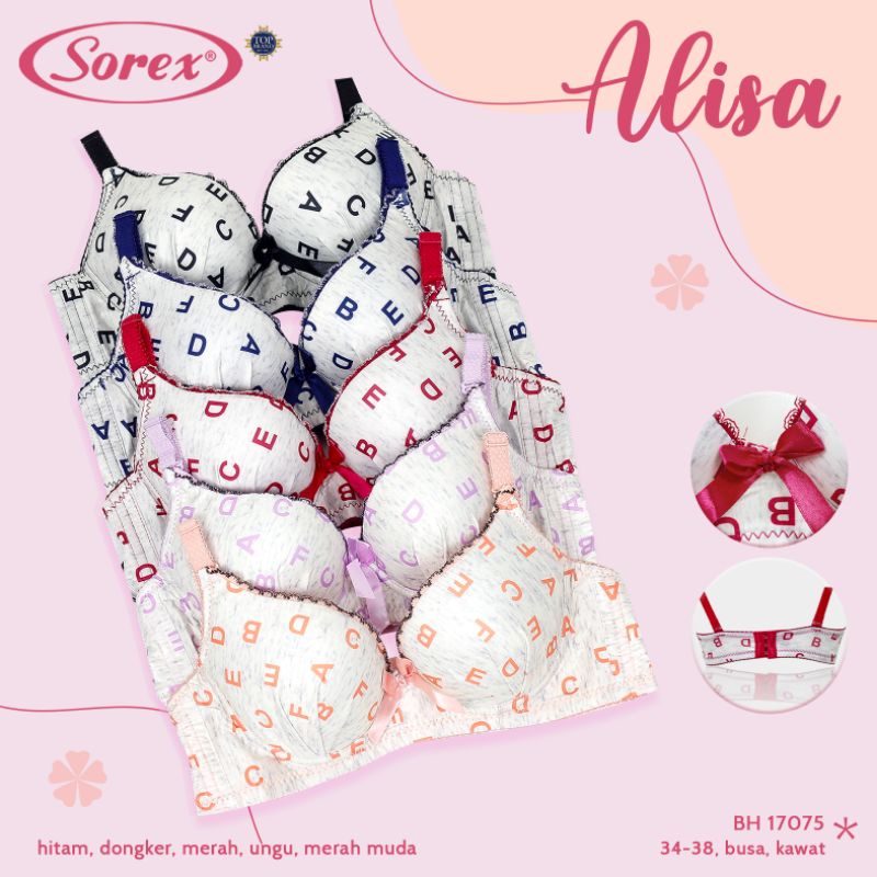Bra BH Sorex Alisa 17075, Busa, Kawat, 34-38