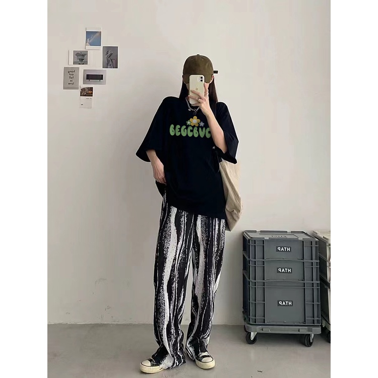 korean style baju oversize wanita murah/baju atasan wanita /atasan wanita warna putih/T-shirt hitam/S-L/ Rearrange and Combine Popular Elements Korean Style/baju atasan wanita korean style/Big size print kaos wanita tshirt atasan top korea