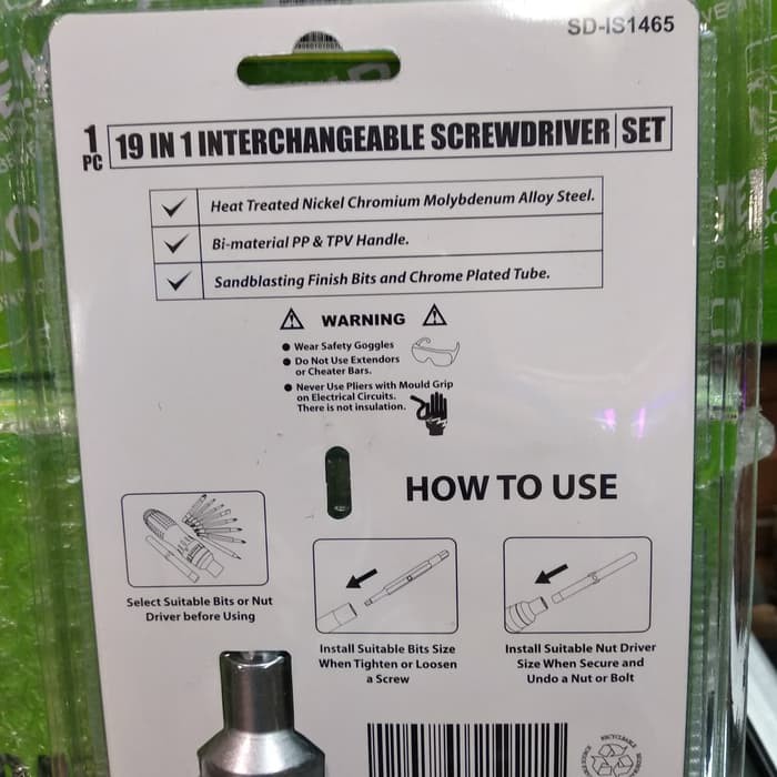 OBENG SET 19 IN 1 TEKIRO - 19 IN 1 INTERCHANGEABLE SCREWDRIVER SET