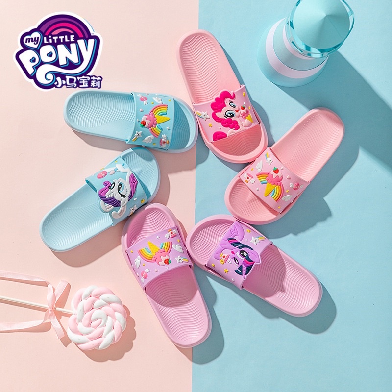 Sandal / Sendal Anak Perempuan My little Pony Unicorn Premium Quality/ Sandal Jepit Anak Perempuan / Sandal Slip On Anak Perempuan UNICORN/ Sendal Anak Anak Perempuan Kualitas Premium Ringan / Sandal EVA Anak Perempuan/ Sendal Karet Jelly Anak Perempuan