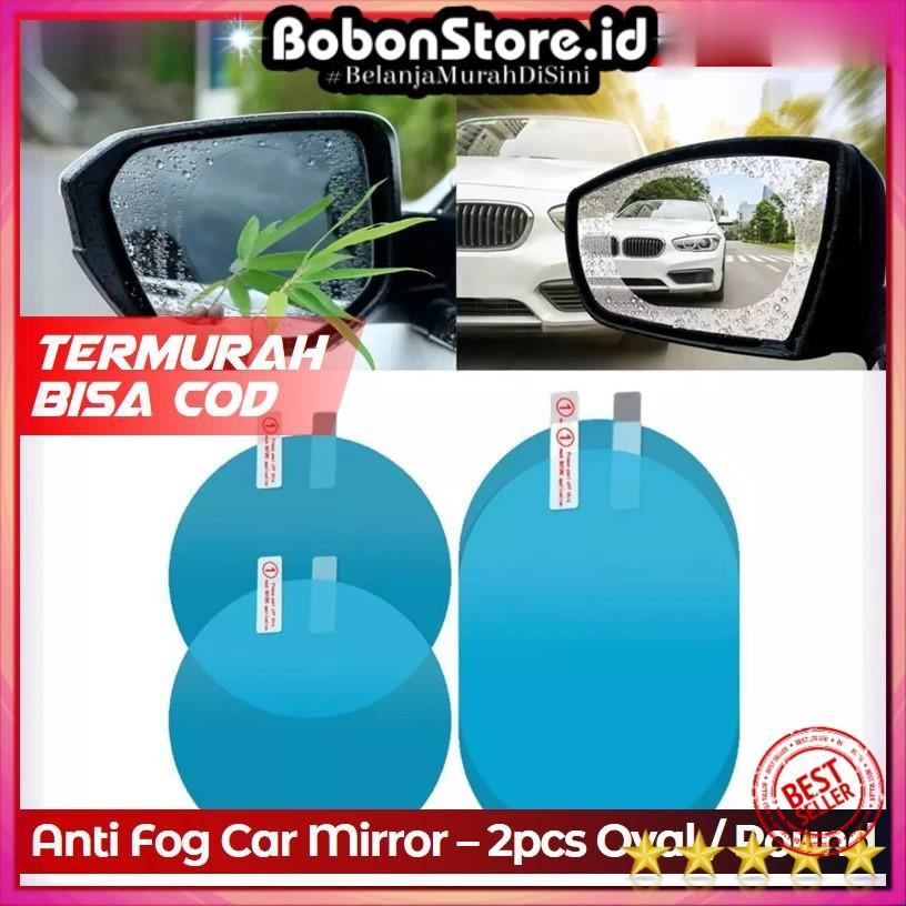 Sticker Oval Kaca Spion Rainproof Waterproof 2 PCS ANTI EMBUN FOG MIRROR
