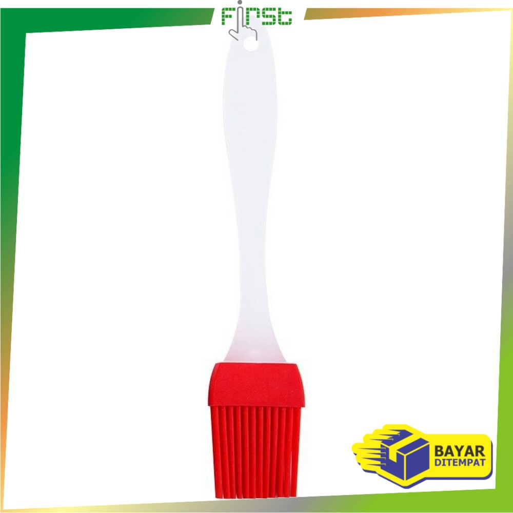 *COD*FH-C148 Kuas Mentega Silikon Kuas Oles Minyak Barbeque Anti Panas Kuas Roti Baking Brush Alat-Kuas MERAH