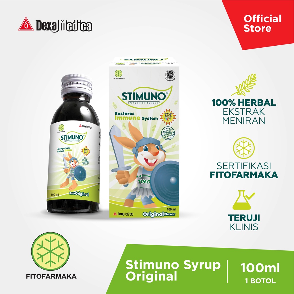 Stimuno Sirup Original 100ml Herbal untuk Imun Tubuh