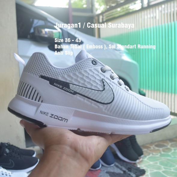 Sepatu NK Air Zoom Pegasus Putih - Cewek Cowok