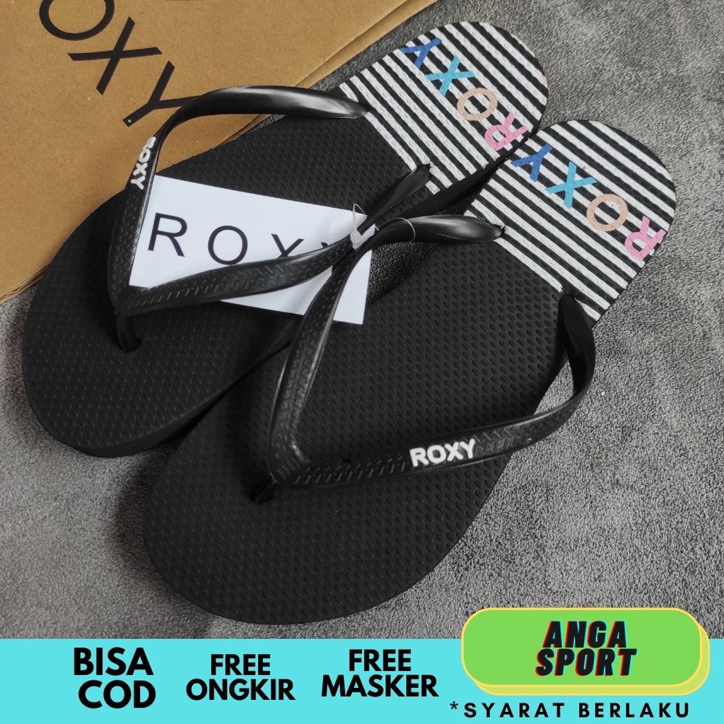 SANDAL JEPIT WANITA ROXY PREMIUM / SENDAL SURFING JEPIT REMAJA DISTRO KEREN / SENDAL RUMAHAN CASUAL SANTAI TERMURAH