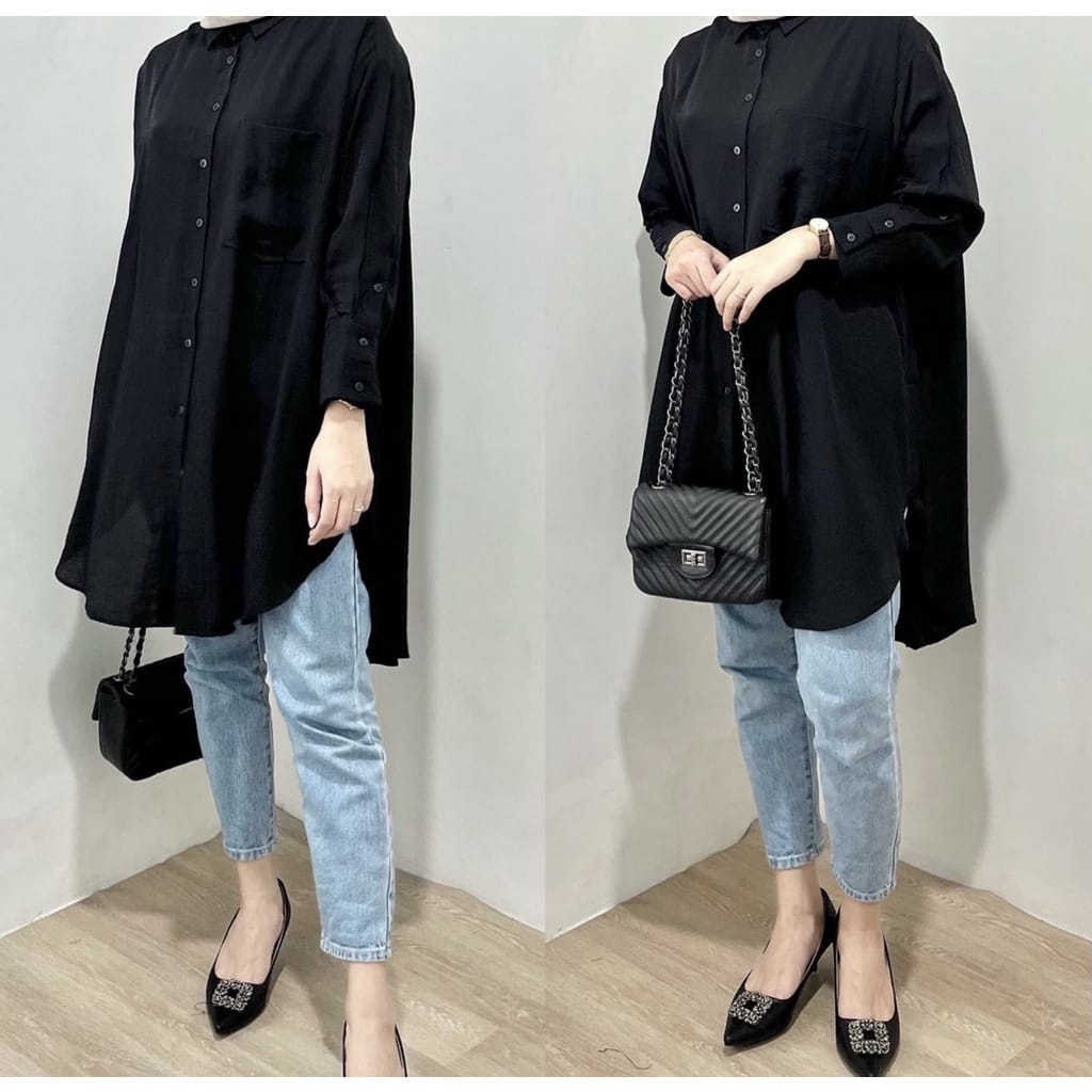 Tq88indonesia Baju Tunik Wanita Terbaru /  Lisa Tunik RAYON DIAMOND / Tunik Busui / Tunik Polos / Ootd / Outfit