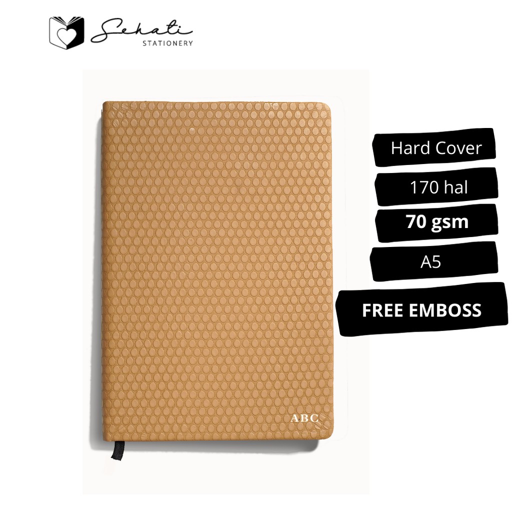

Notebook Bullet Journal book A5 diary gratis custom nama cocok untuk hadiah - SHT pluto