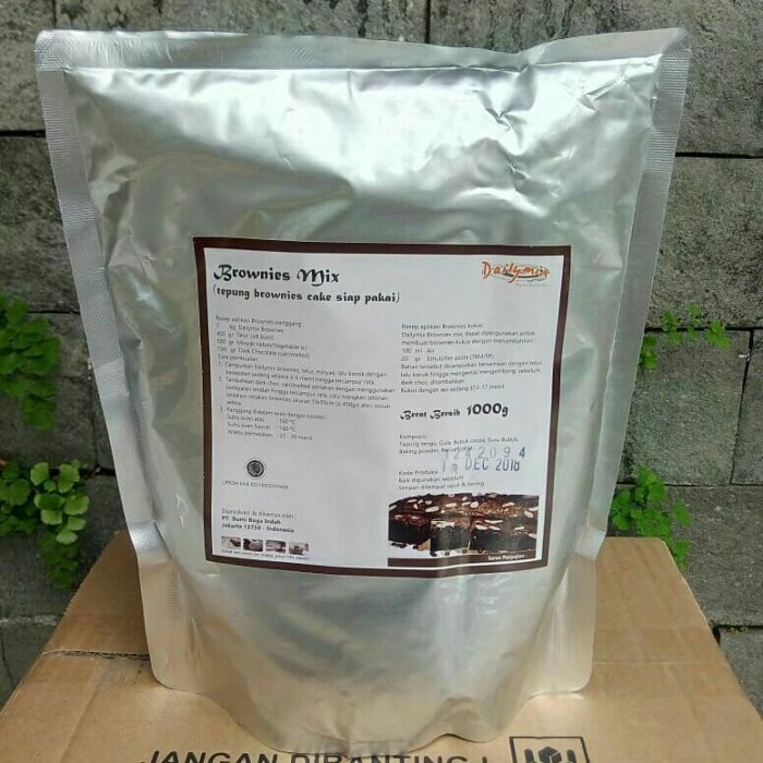 

SALE Bahan Kue Tepung Brownies Instan Mix 1000gr