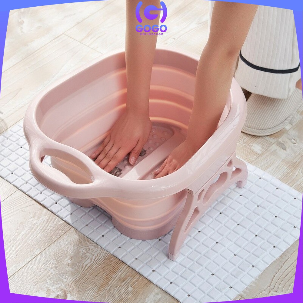 GOGO-C151 Baskom Lipat Rendam Pijat Kaki Refleksi Foldable Footbath Ember Cuci Kaki Spa Pedicure