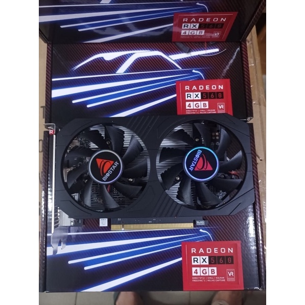 VGA BIOSTAR RX 560 4GB DDR5 128 BIT