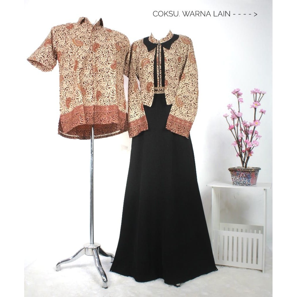 GAMIS BATIK COUPLE PRIA WANITA KONDANGAN SERAGAM PESTA