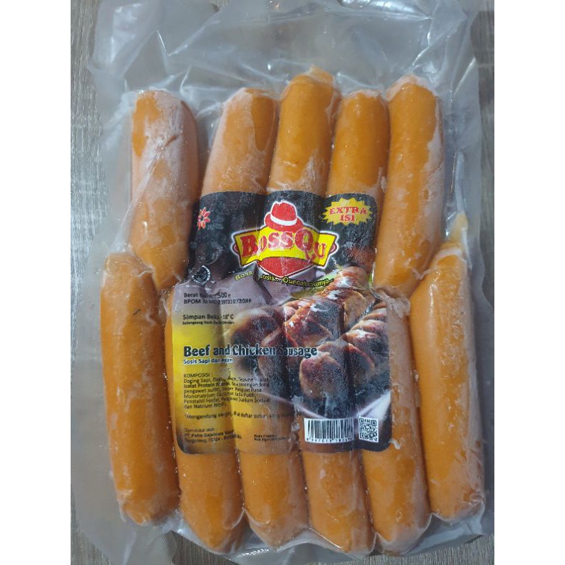 

Sosis Bossqu extra 1 Sosis Sapi dan Ayam Pasar Segar Depok
