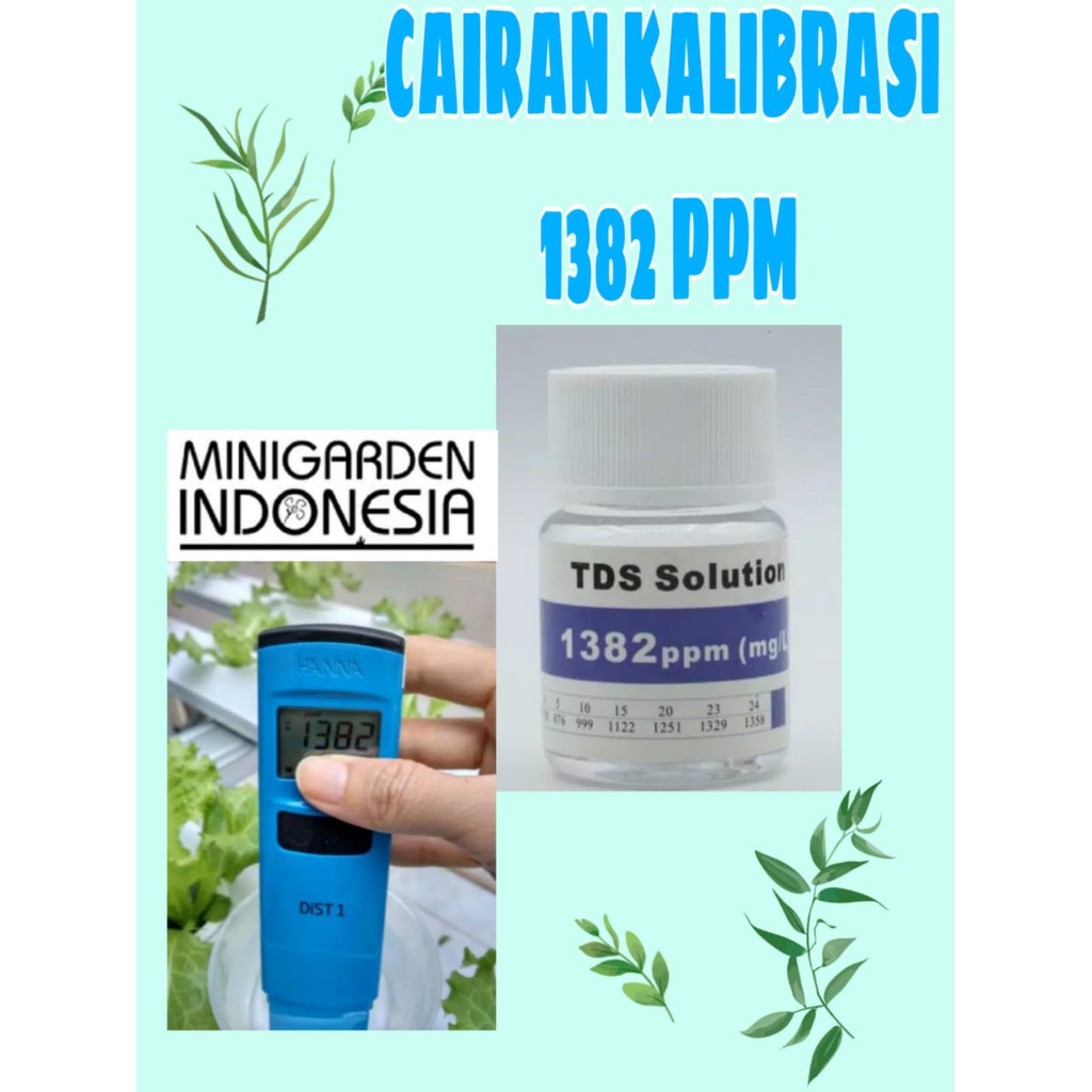 CAIRAN KALIBRASI TDS 1382 PPM TDS METER solution cairan liquid kalibrasi tester 25ml