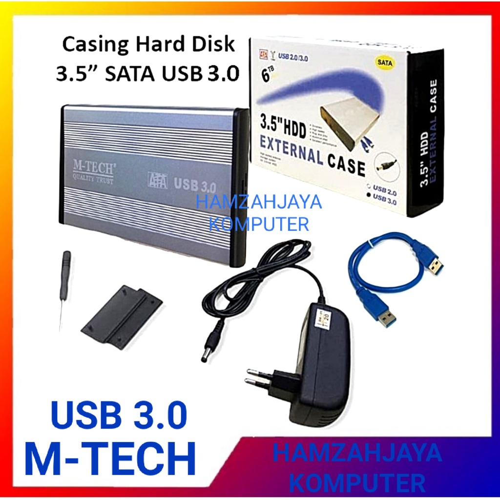 Casing HDD 3.5 SATA USB 3.0 External  / Case Casing HDD  3.5 SATA 3.5 HDD EXTERNAL CASE M-TECH