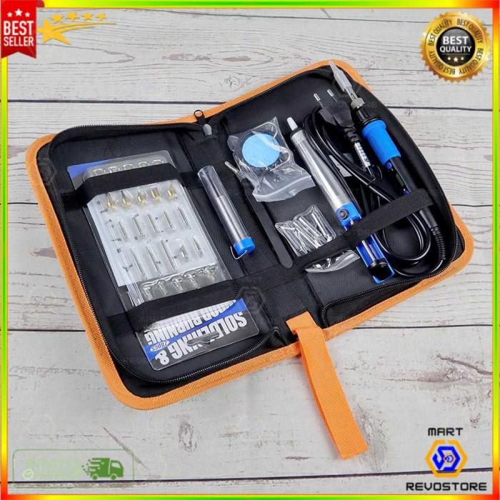 Las 40 Set Kit Solder Alat Ukir Elektrik Kayu Wood Pyrography 60W