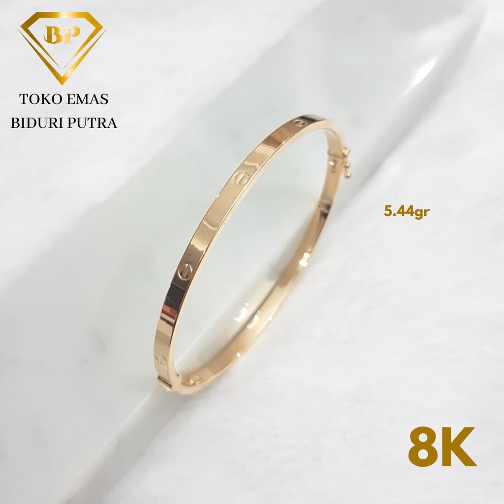 Gelang C*rt!r Oval Perhiasan Emas Asli Kadar 8K/375 - Toko emas biduri putra - gelang emas asli - toko emas asli - gelang emas muda - gelang emas dewasa - gelang emas elegant - toko emas purbalingga- toko emas gadjah - toko emas purwokerto