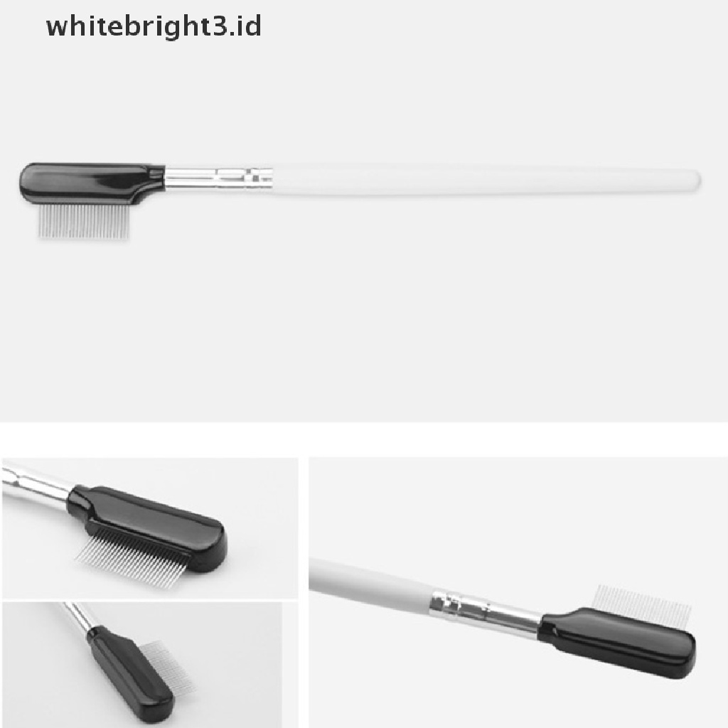 (whitebright3.id) Sisir Alis Bahan Stainless Steel Dengan Cover