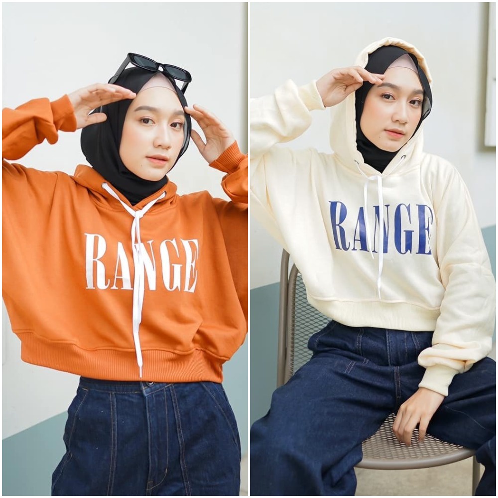 range crop hoodie wanita/ crop hoodie wanita bahan flecee/ crop hoodie murah kekinian/ crop hoodie t