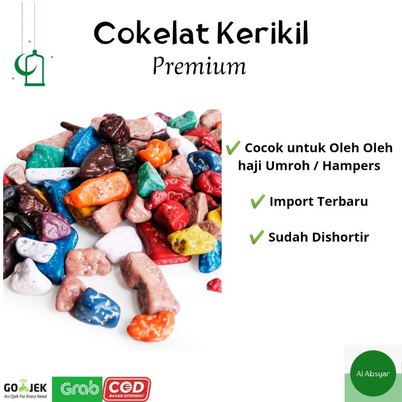 Jual Cokelat Kerikil 100 Gram Coklat Batu Kerikil Oleh Oleh Haji Umroh ...