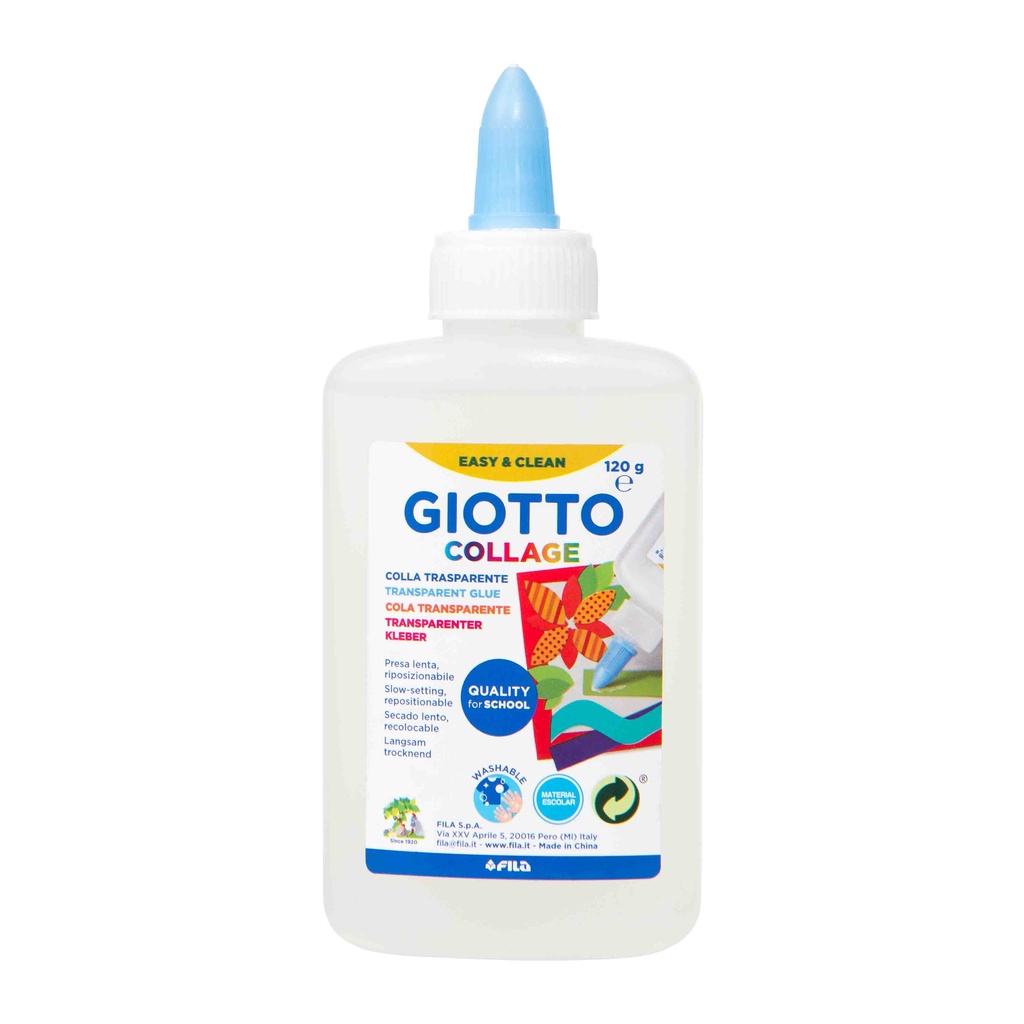 

Giotto Collage Washable Glue Transparan Lem Kertas Cair Bening Sekolah