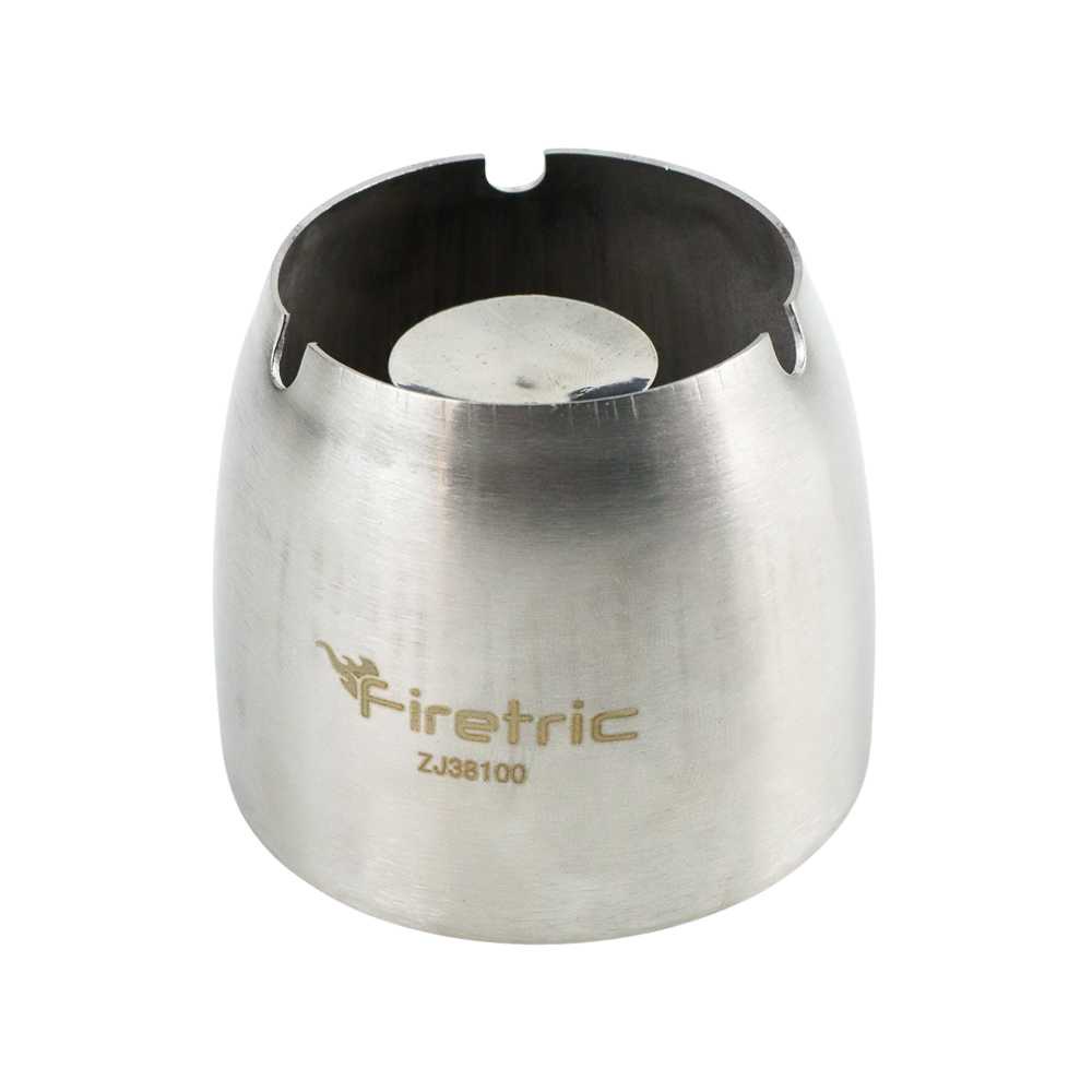 FIRETRIC ASBAK ROKOK ANTI ANGIN CYLINDER STAINLESS STEEL MINI TEMPAT WADAH LAMPU UNIVERSAL PORTABLE 
