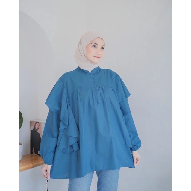 (RPA) BLOUSE REFANA KEMEJA ATASAN WANITA SHIRT RAYON