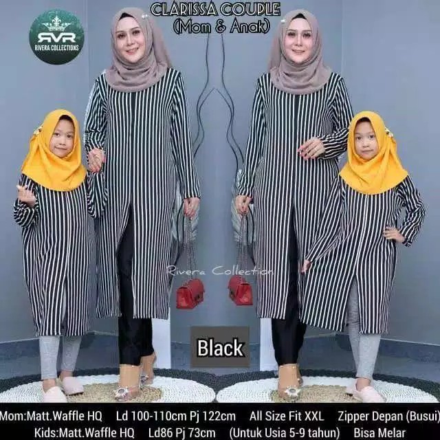 Clarissa couple ibu dan anak // tunik ibu dan anak // tunik murah