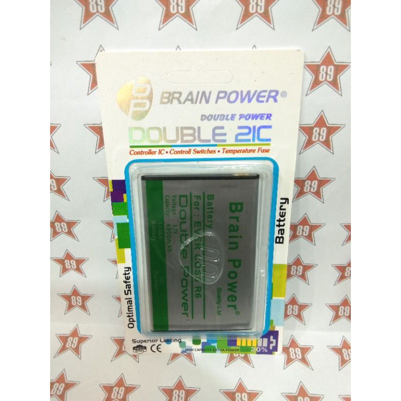 Battery batre Evercross R6 Brain power