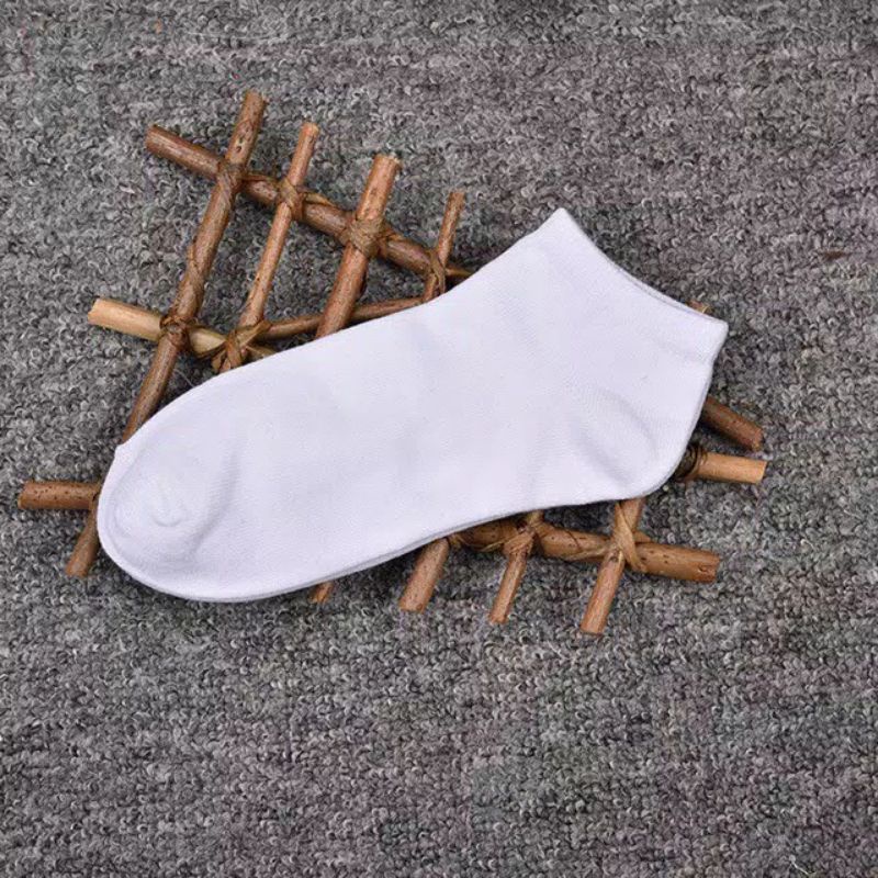 KAOS KAKI PENDEK MATA KAKI UNISEX PRIA WANITA | Kaos Kaki PREMIUM-Putih