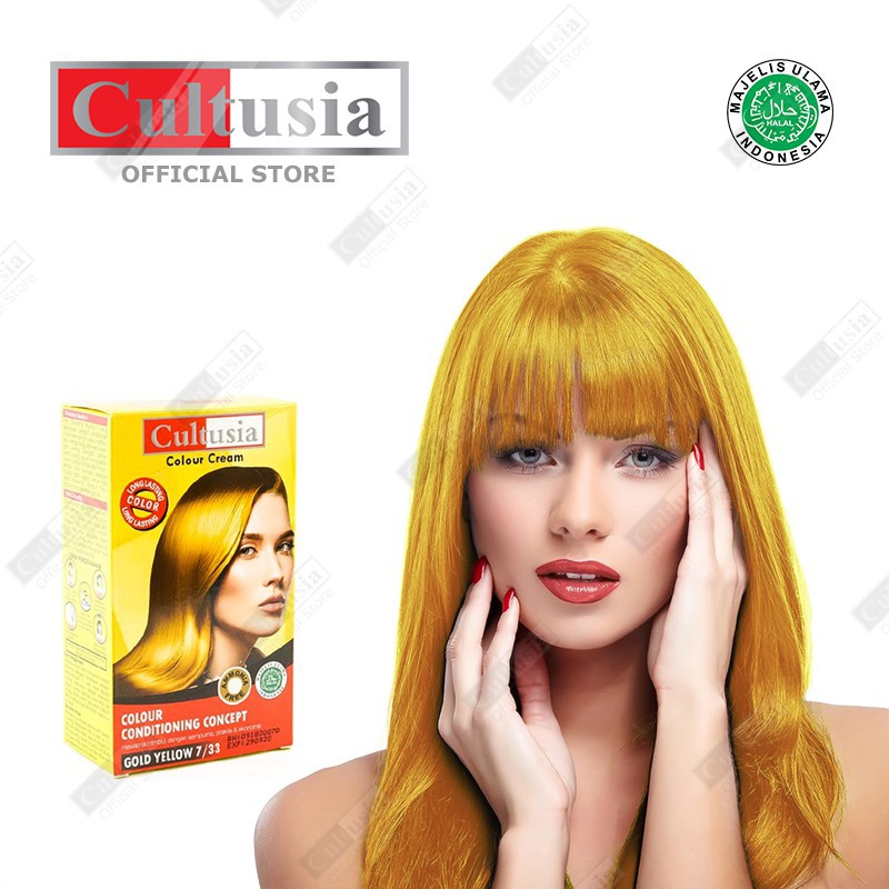 Cultusia Hair Color Gold Yellow 7 33 30 ML