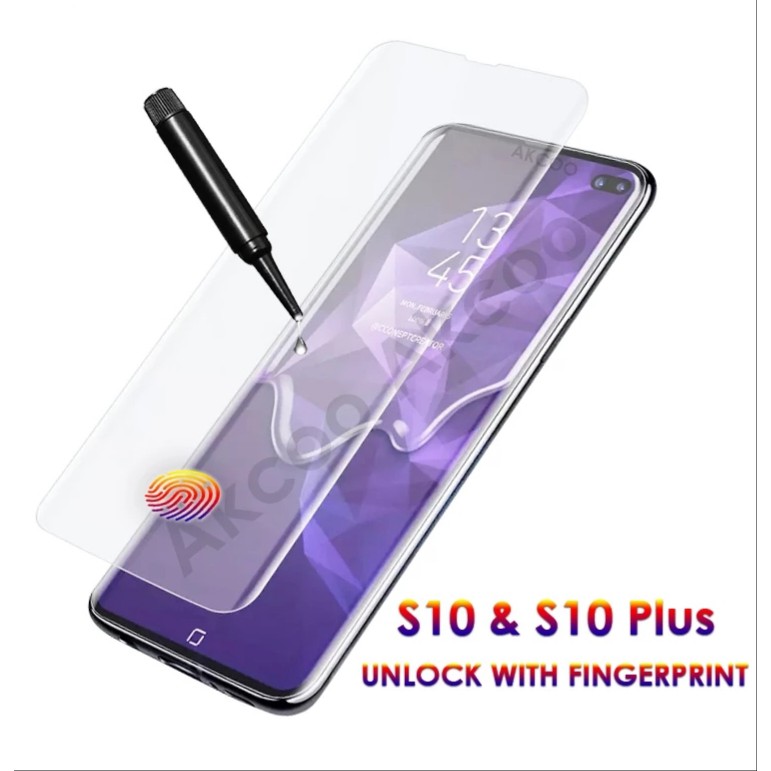 Tempered Glass UV Full Glue Samsung S10 - S10 Plus - Tempered UV