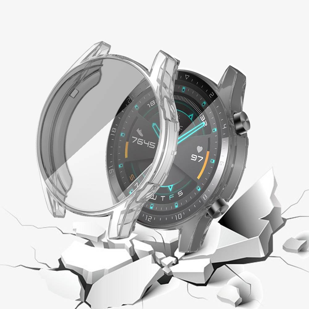 2in1 Case Bumper Pelindung Layar Bahan Tpu Untuk Huawei Watch Gt 2 42mm 46mm Gt2