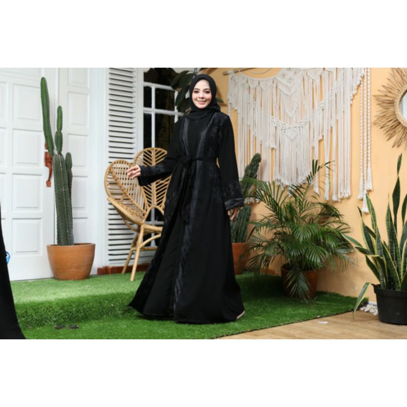 GALLERY EXCLUSIVE ABAYA HITAM GAMIS SALWA
