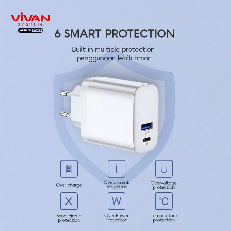 Vivan Power Turbo 30 Quick Charge 5A 30W Charger