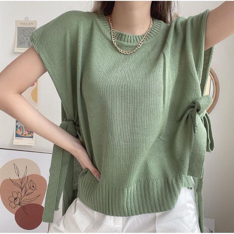 SOYA VEST Rompi Tali WANITA VEST RAJUT TEBAL PREMIUM Koreanstyle