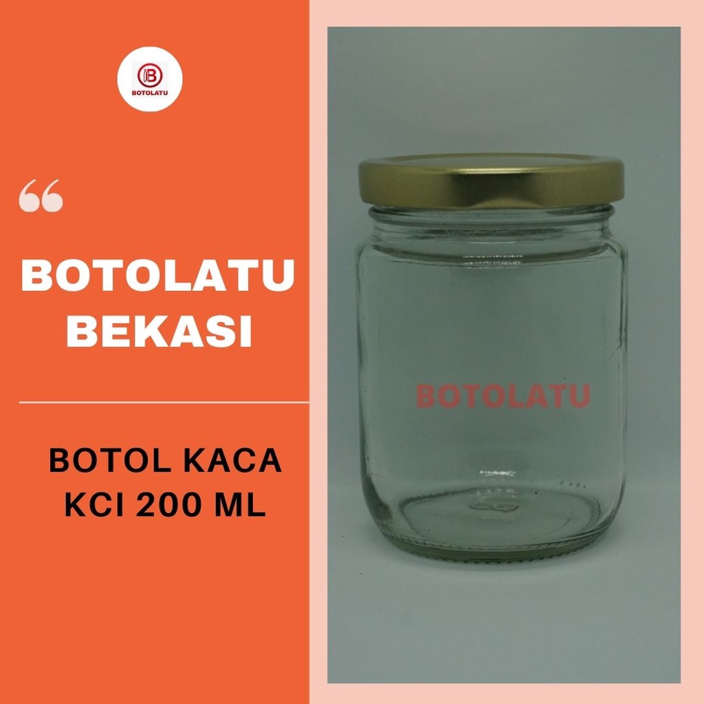 Botol Kaca JAR KCI 200 ML
