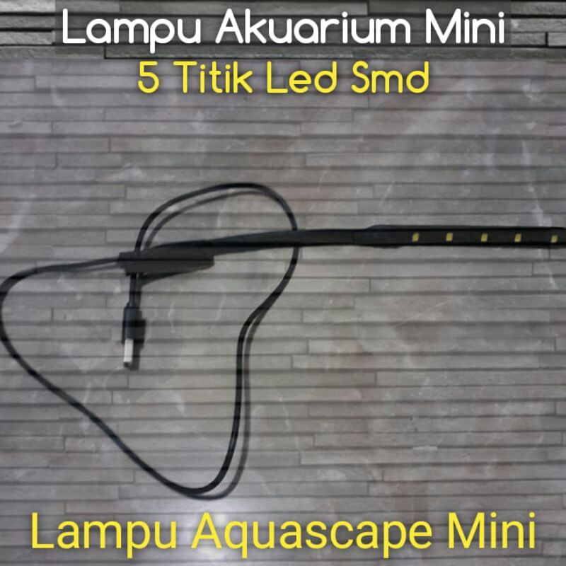 Lampu Aquarium Led strip 5 titik