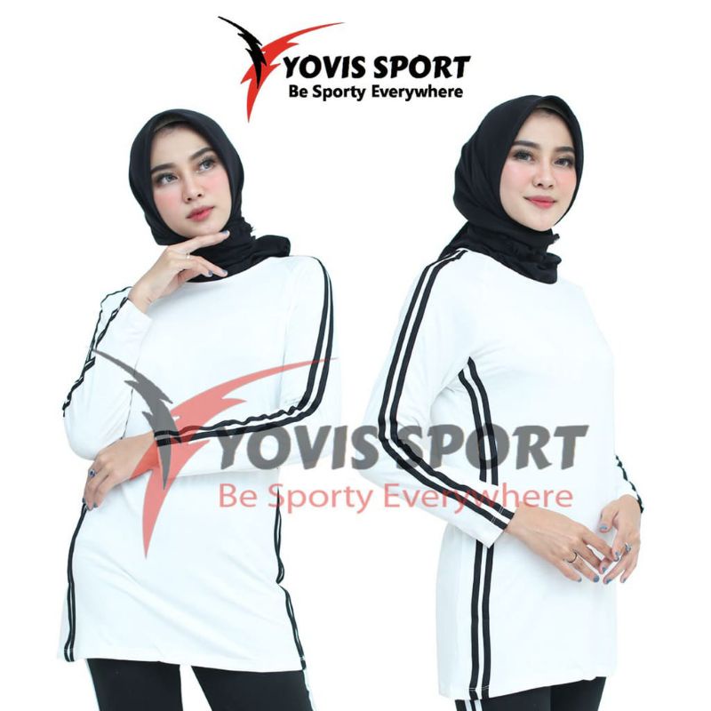 kaos atasan senam wanita lengan panjang-2