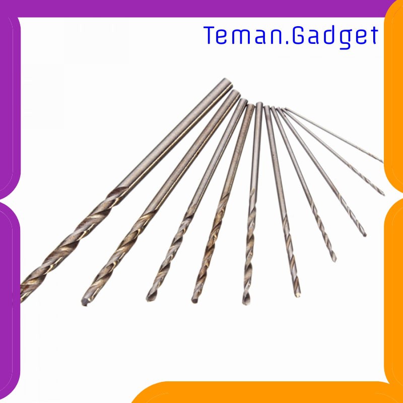 TG-DE385 TAFFWARE BOR TANGAN MANUAL HSS TWIST DRILLS DENGAN 10 MATA BOR - 3003