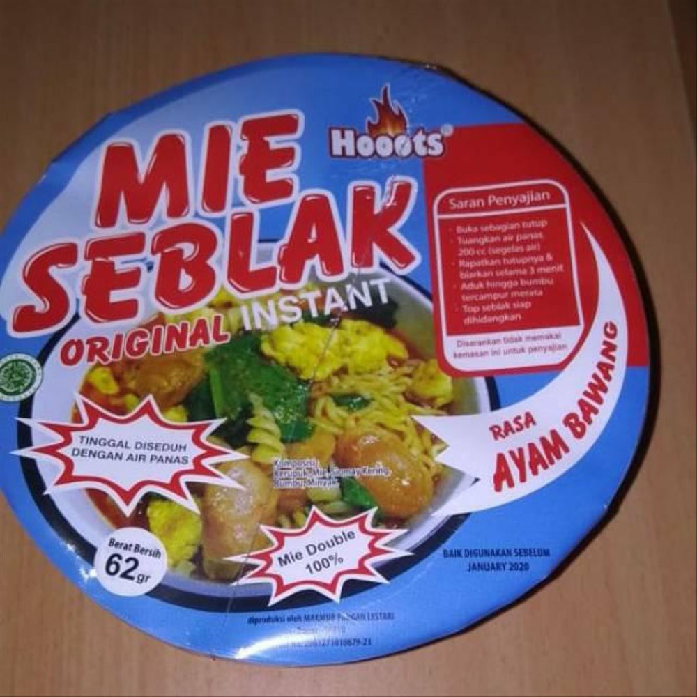 

HOOOTS MIE SEBLAK INST AYAM BAWANG 62GR