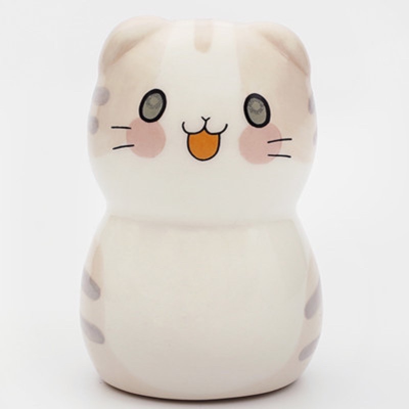 mug dan patung lucu kucing berbagai variasi unik dan lucu bahan keramik import dengan kotak dan streofoam packaging-Patung kucing a