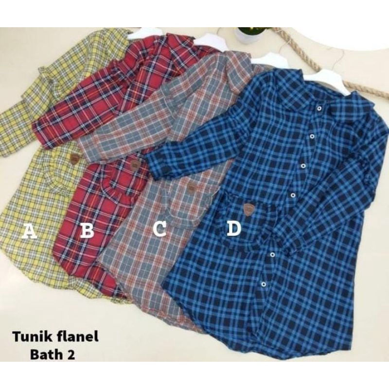 Tunik Flanel Anak Perempuan / Kemeja Tunik Anak / Kemeja Flanel Anak / Tunik Flanel KakaDede / Kemej